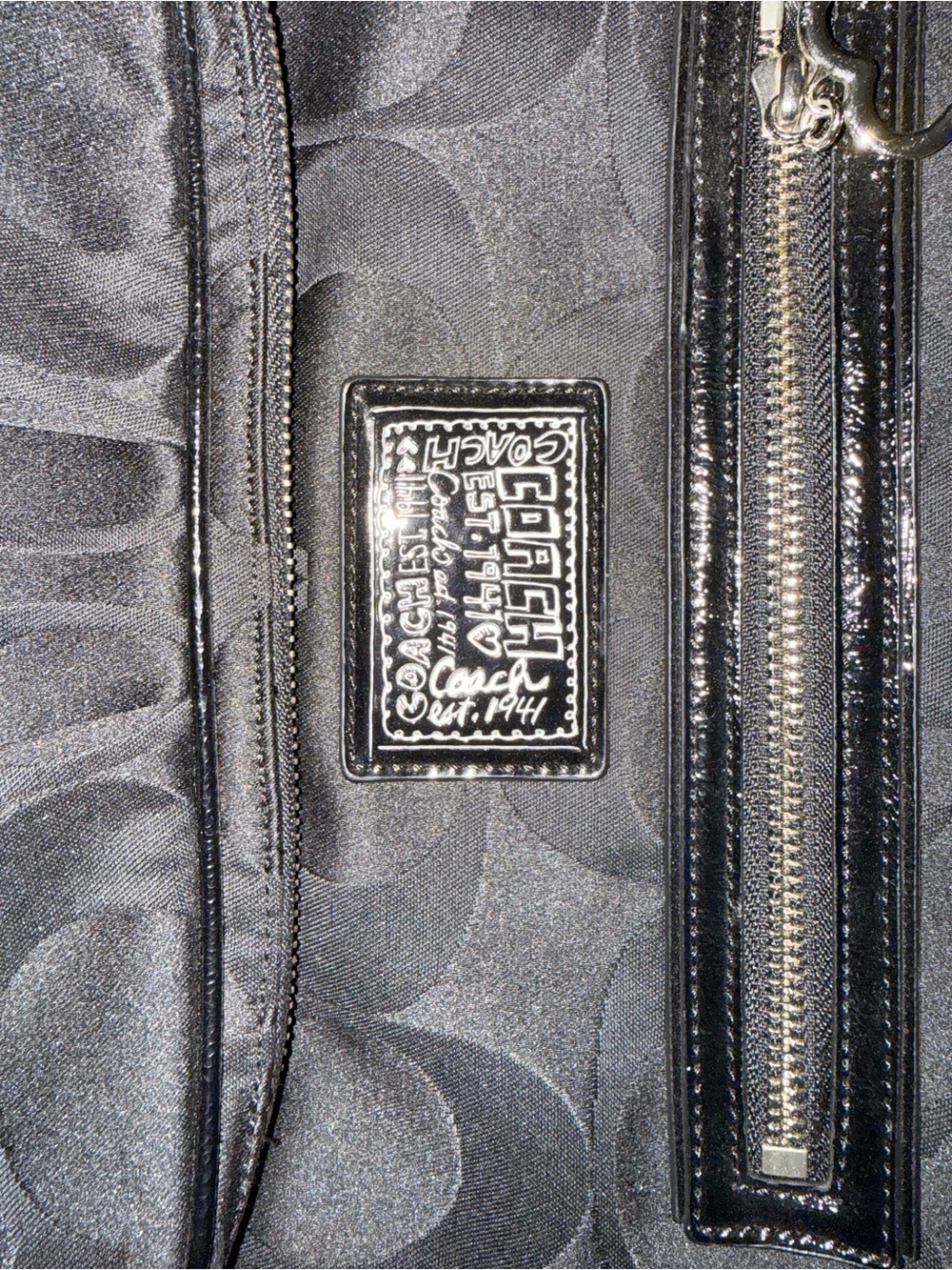 Coach Black signature poppy backpack - Picture 4 of 6